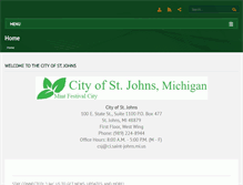 Tablet Screenshot of ci.saint-johns.mi.us